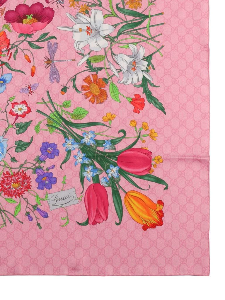 商品Gucci|Flora Silk Scarf,价格¥3785,第2张图片详细描述