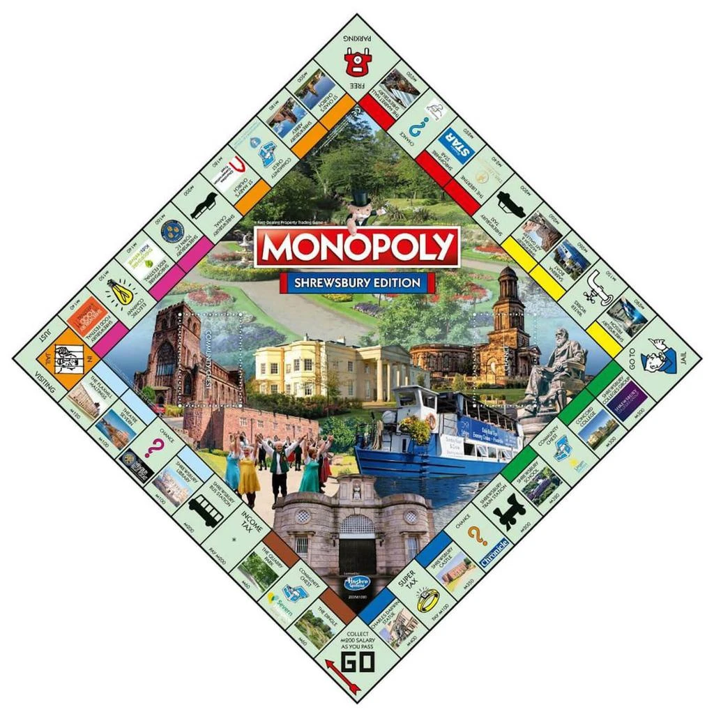 商品The Hut|Monopoly Board Game - Shrewsbury Edition,价格¥284,第3张图片详细描述