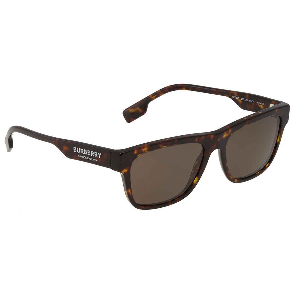 Burberry Brown Rectangular Mens Sunglasses BE4293 3002/3 56商品第1张图片规格展示