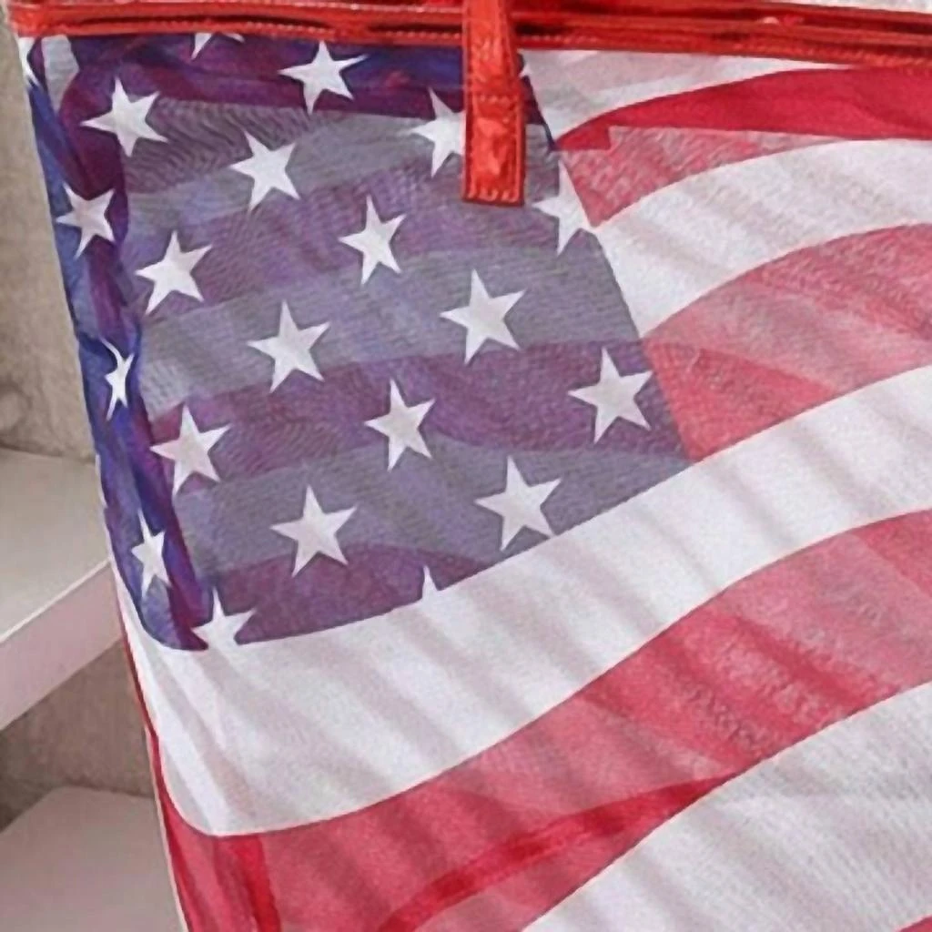 商品Judson & Co.|Judson & Co. - Mesh American Flag Tote Beach Bag,价格¥276,第3张图片详细描述