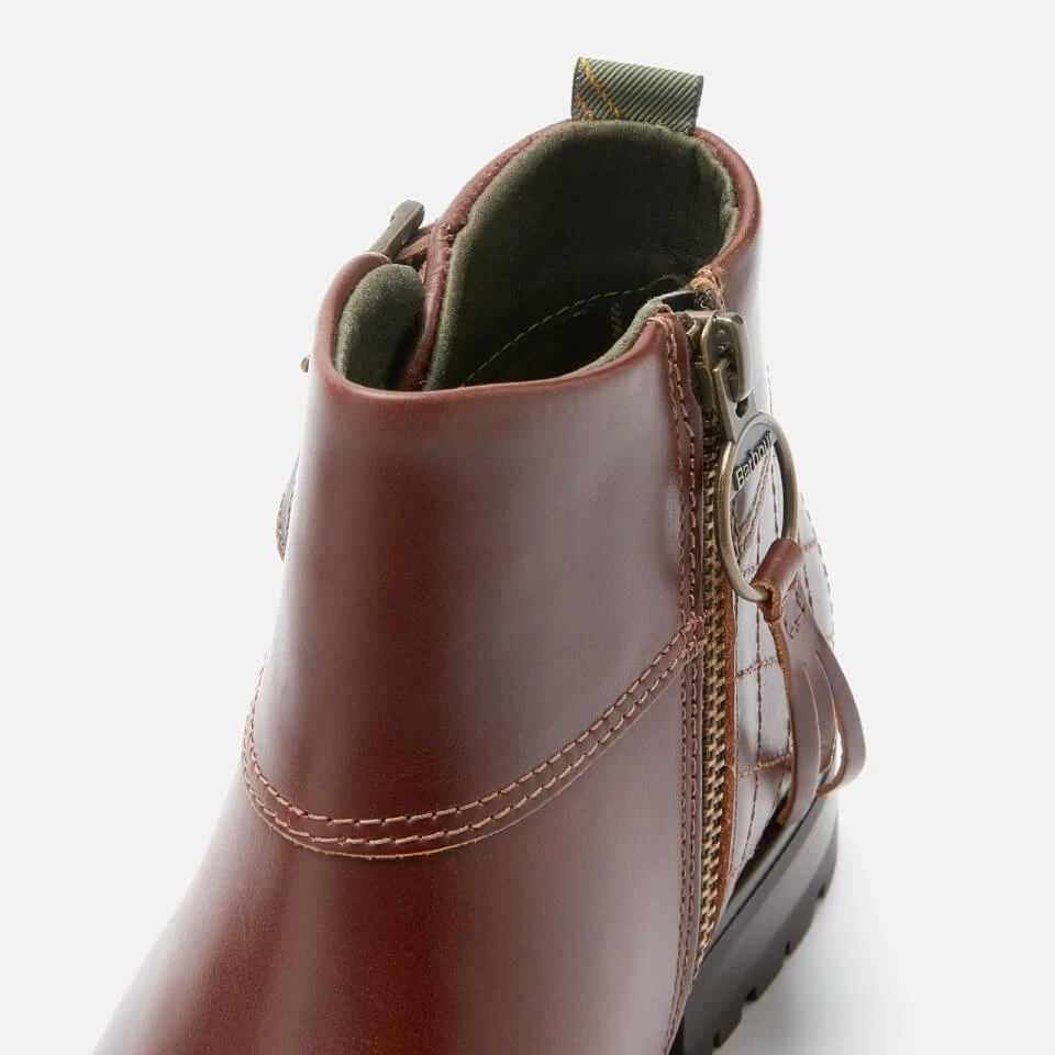 商品Barbour|BARBOUR WOMEN'S BRYONY LEATHER ANKLE BOOTS - BROWN,价格¥673,第4张图片详细描述