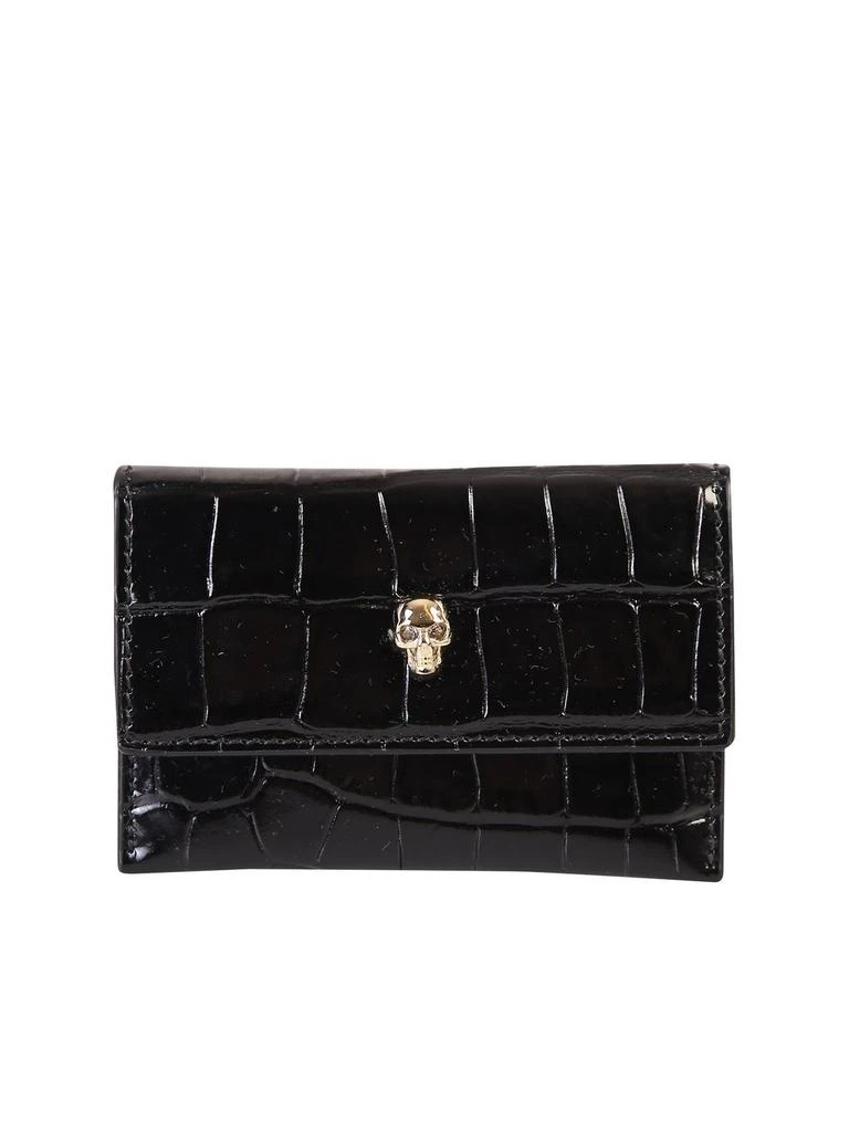 商品Alexander McQueen|Alexander McQueen Skull Embossed Cardholder,价格¥1596,第1张图片