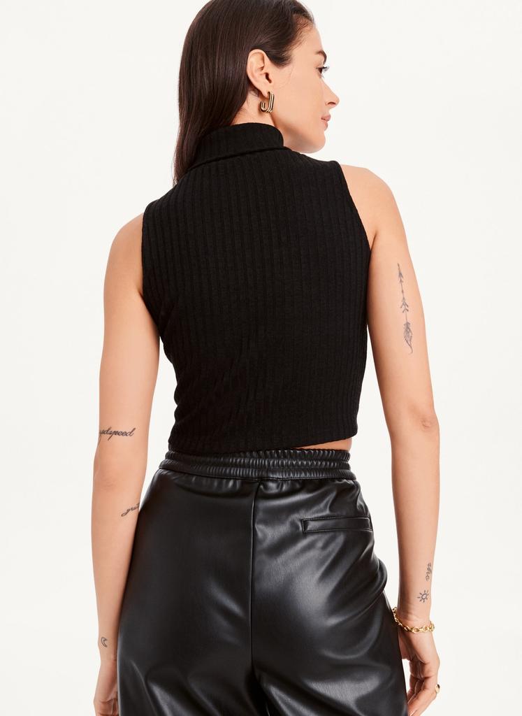 商品DKNY|Mock Neck Crop Top,价格¥442,第6张图片详细描述