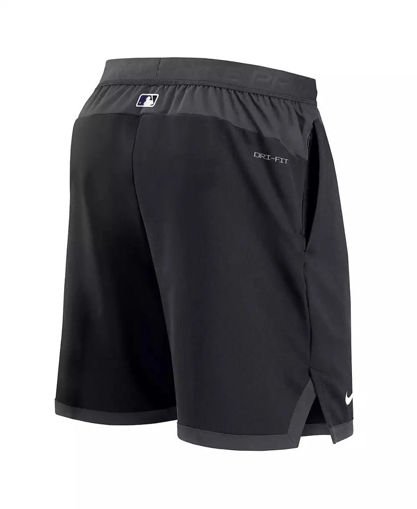 商品NIKE|Men's Black Colorado Rockies Authentic Collection Flex Vent Performance Shorts,价格¥342,第2张图片详细描述