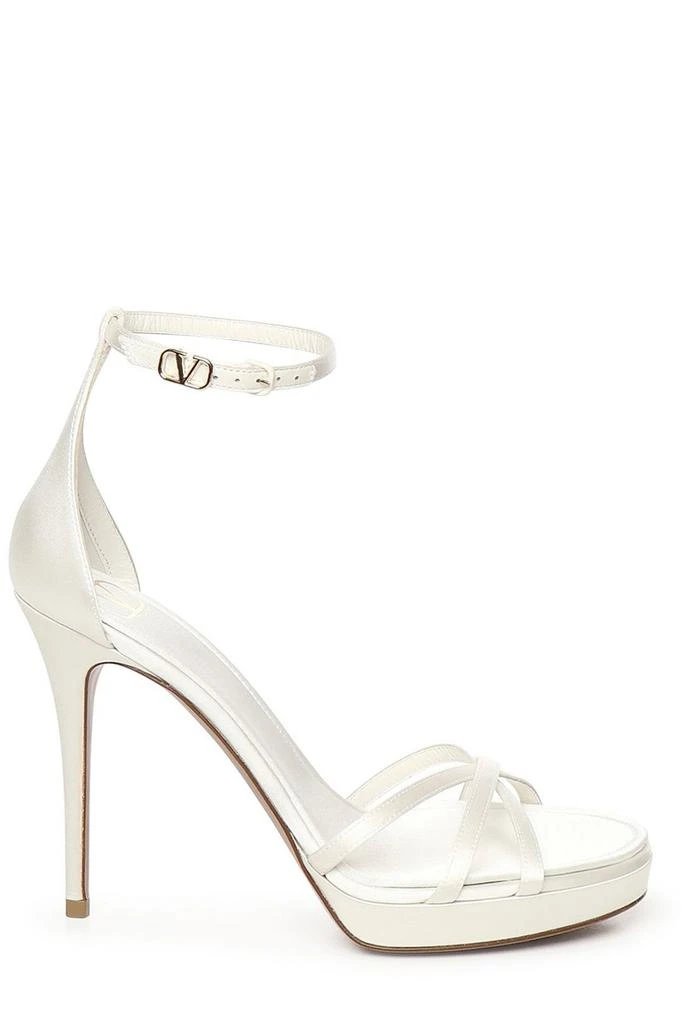 商品Valentino|Valentino Logo Bucked Open Toe Sandals,价格¥4595,第1张图片
