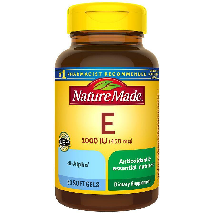商品Nature Made|Vitamin E 450 mg (1000 IU) dl-Alpha Softgels,价格¥144,第1张图片