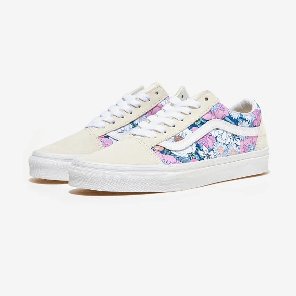 【Brilliant|包邮包税】万斯 OLD SKOOL 女生  运动鞋 帆布鞋  VN0A5KRFB0G (RETRO FLORAL) MULTI/TRUE WHITE 商品