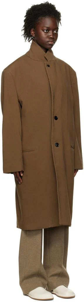 商品Lemaire|Brown Chesterfield Coat,价��格¥2922,第2张图片详细描述