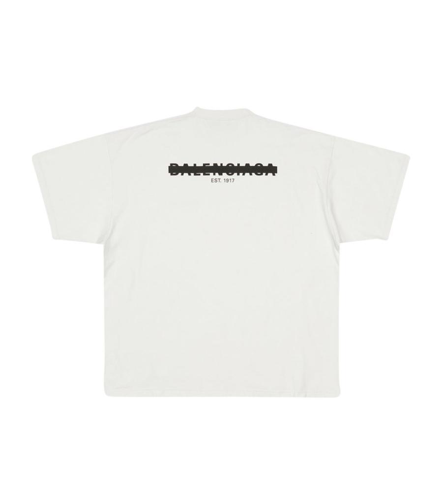 商品Balenciaga|Cotton Logo Oversized T-Shirt,价格¥4726,第7张图片详细描述