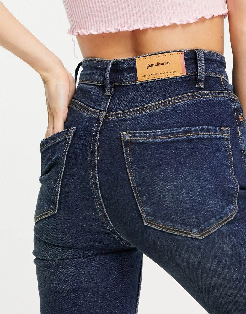 商品Stradivarius|Stradivarius Petite super high waist skinny jean in dark wash,价格¥95,第4张图片详细描述