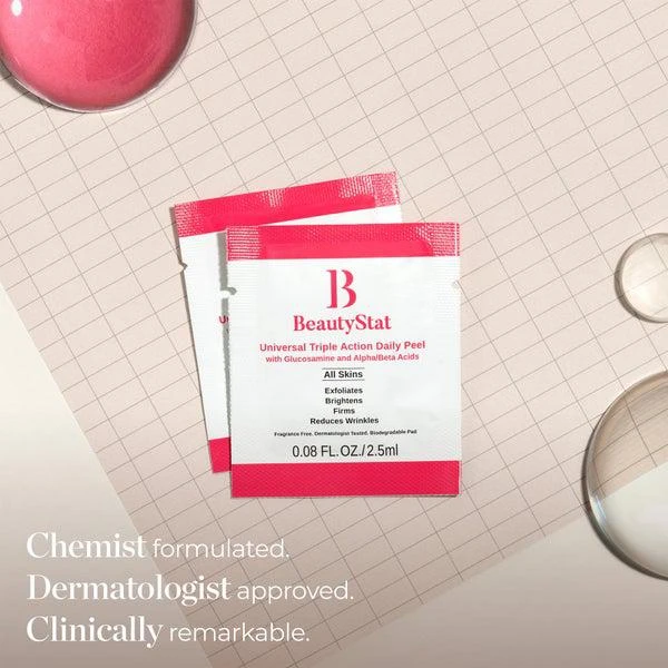 商品BeautyStat|BeautyStat Universal Triple Action One-Step Daily Exfoliating Peel Pad - 10 Pack,价格¥234,第2张图片详细描述