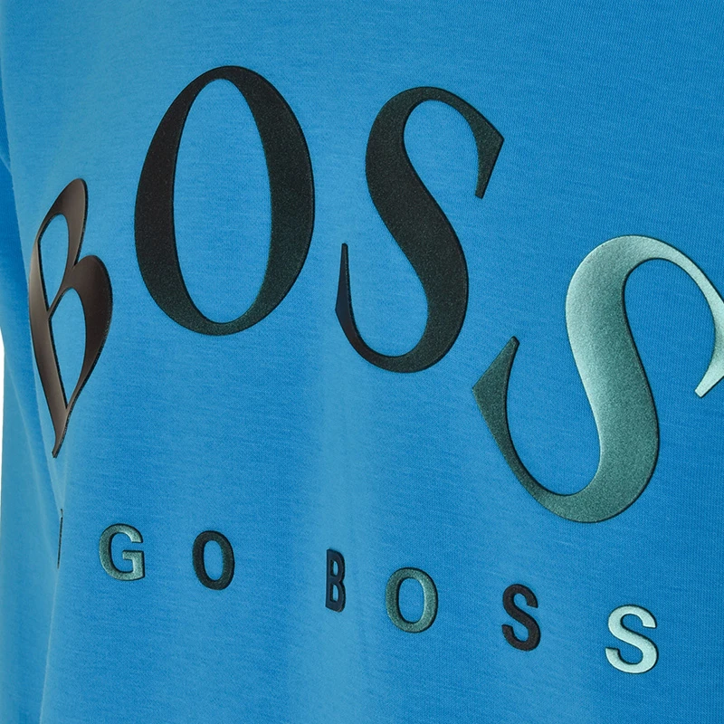 Hugo Boss 雨果博斯 男士宝蓝色纯色款棉质长袖卫衣 SLY-50379464-489 商品