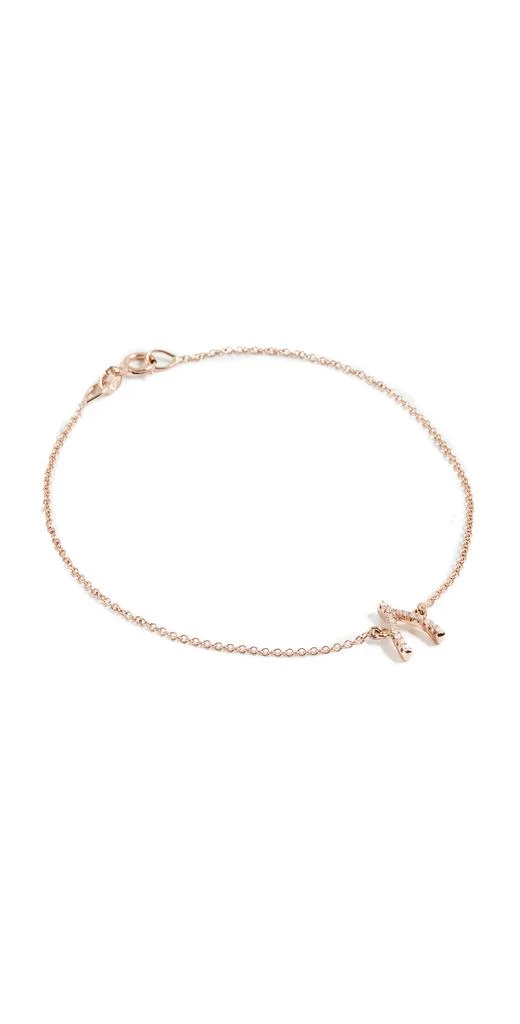 商品Jennifer Meyer|Jennifer Meyer 首饰 18K 金钻石许愿骨手镯,价格¥4825,第1张图片