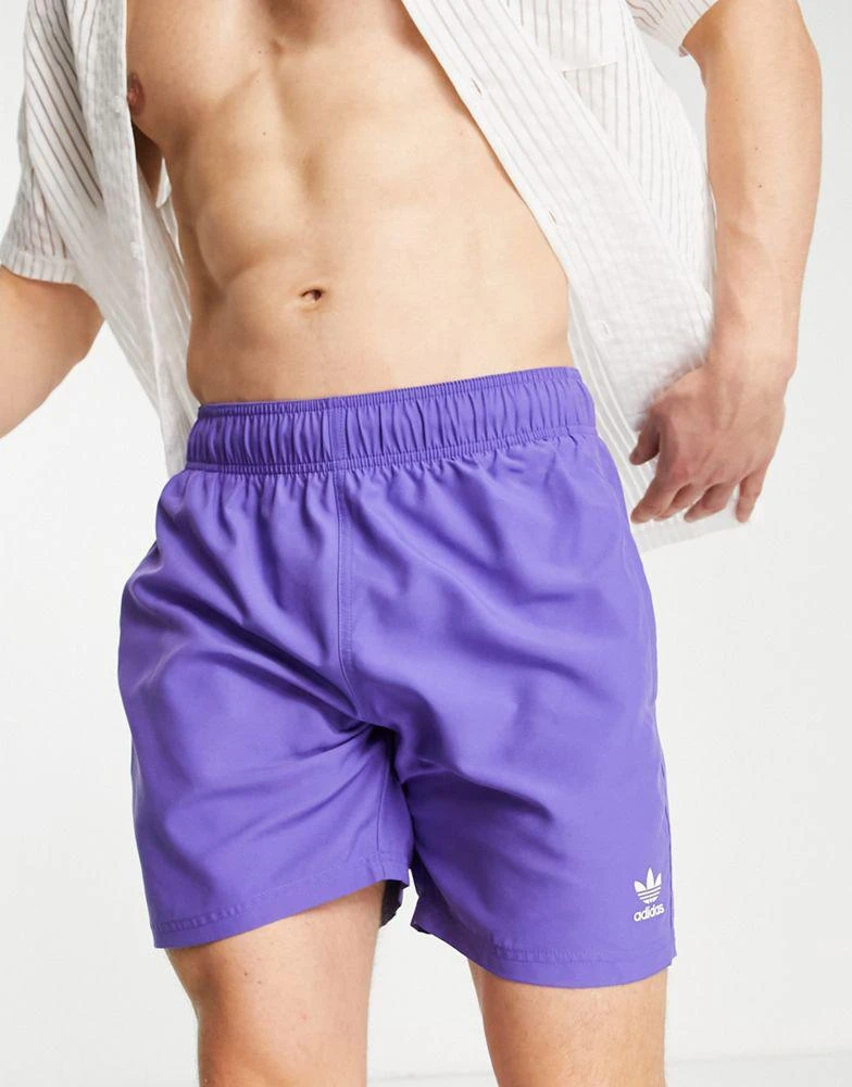 商品Adidas|adidas Originals Essentials swim shorts in purple,价格¥265,第4张图片详细描述