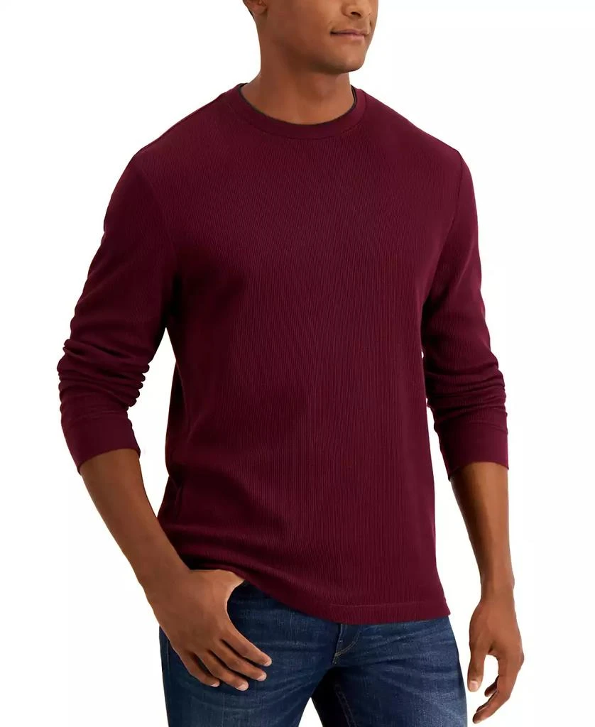 商品Club Room|Men's Thermal Crewneck Shirt, Created for Macy's,价格¥135,第1张图片