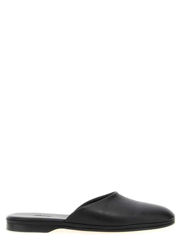 商品Brioni|Brioni Leather Sabots,价格¥5009,第1张图片