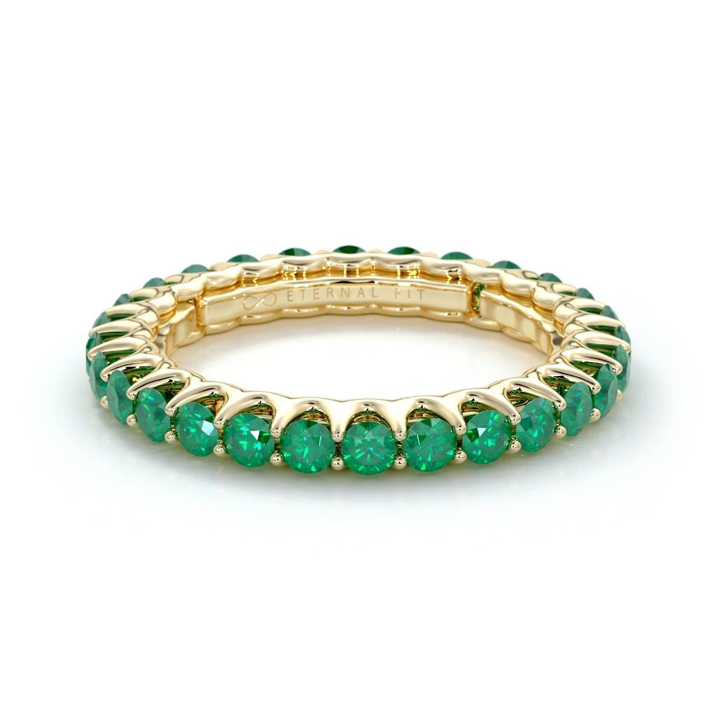 商品The Eternal Fit|The Eternal Fit 14K 1.43 ct. tw. Emerald Eternity Ring,价格¥5676,第1张图片