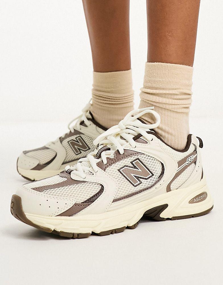New Balance New Balance 530 trainers in off white and beige