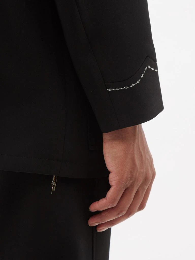 商品Needles|Cuban-collar topstitched twill suit jacket,价格¥2931,第3张图片详细描述