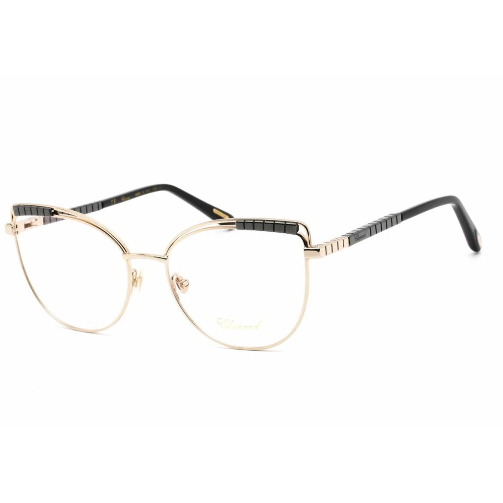 商品Chopard|Chopard Women's Eyeglasses - Gold Metal Cat Eye Frame Clear Demo Lens | VCHC70 0300,价格¥1495,第1张图片