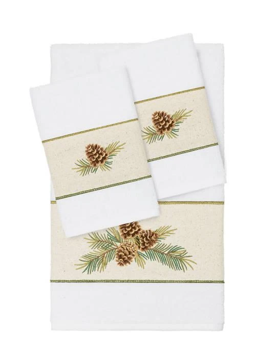 商品Linum Home Textiles|Home Pierre 3Pc Embellished Towel Set,价格¥743,第1张图片