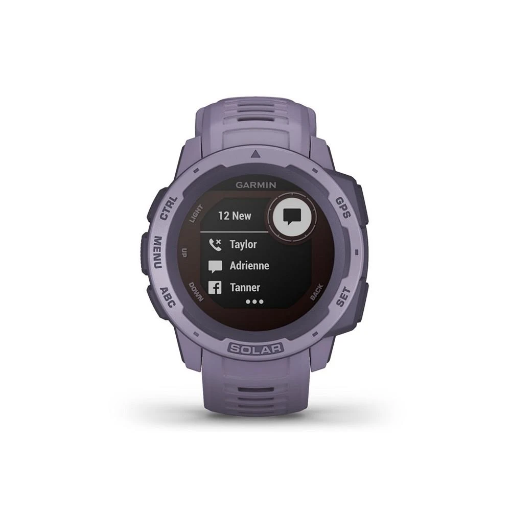 商品Garmin|Unisex Instinct Solar Orchid Silicone Strap Smart Watch 23mm,价格¥3029,第4张图片详细描述