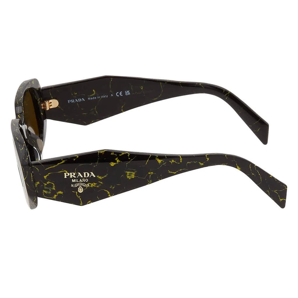 商品Prada|Dark Brown Rectangular Ladies Sunglasses PR 17WSF 19D01T 51,价格¥1127,第3张图片详细描述