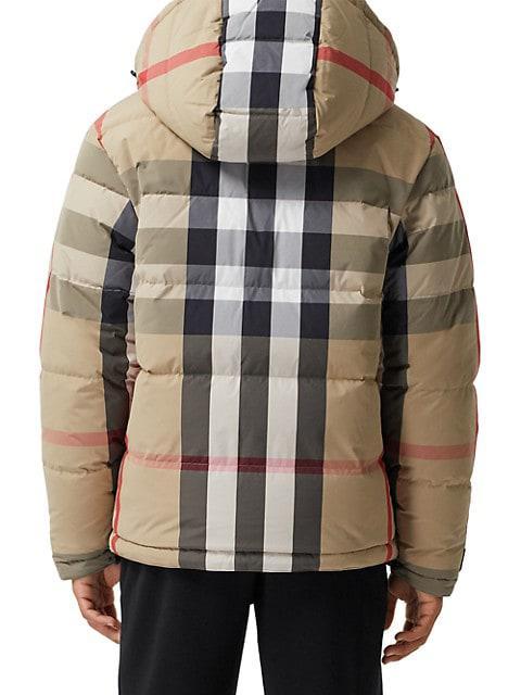 商品Burberry|Rutland Reversible Archive Check Down Puffer Coat,价格¥12898,第6张图片详细描述