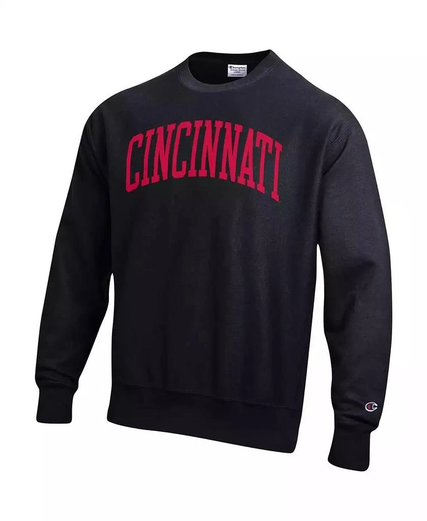 商品CHAMPION|Men's Black Cincinnati Bearcats Arch Reverse Weave Pullover Sweatshirt,价格¥416,第2张图片详细描述
