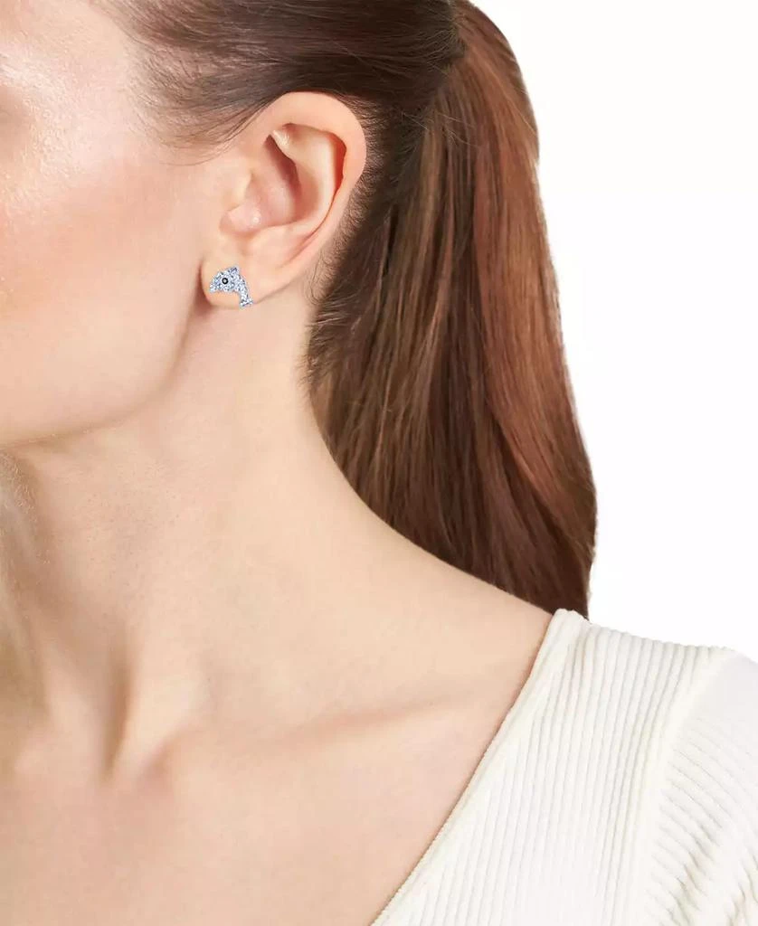 商品Giani Bernini|Crystal Pavé Dolphin Stud Earrings in Sterling Silver, Created for Macy's,价格¥132,第2张图片详细描述