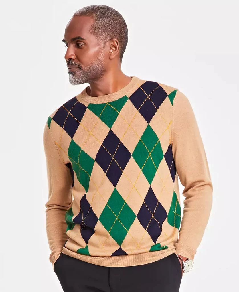 商品Club Room|Men's Argyle Merino Sweater, Created for Macy's,价格¥150,第1张图片
