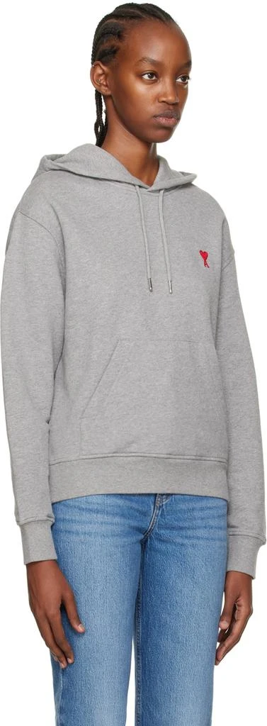 商品AMI|Gray Small Ami de Cœur Hoodie,价格¥1704,第2张图片详细描述