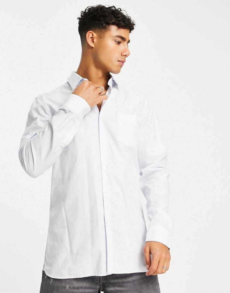 Lacoste long sleeve shirt in white商品第1张图片规格展示