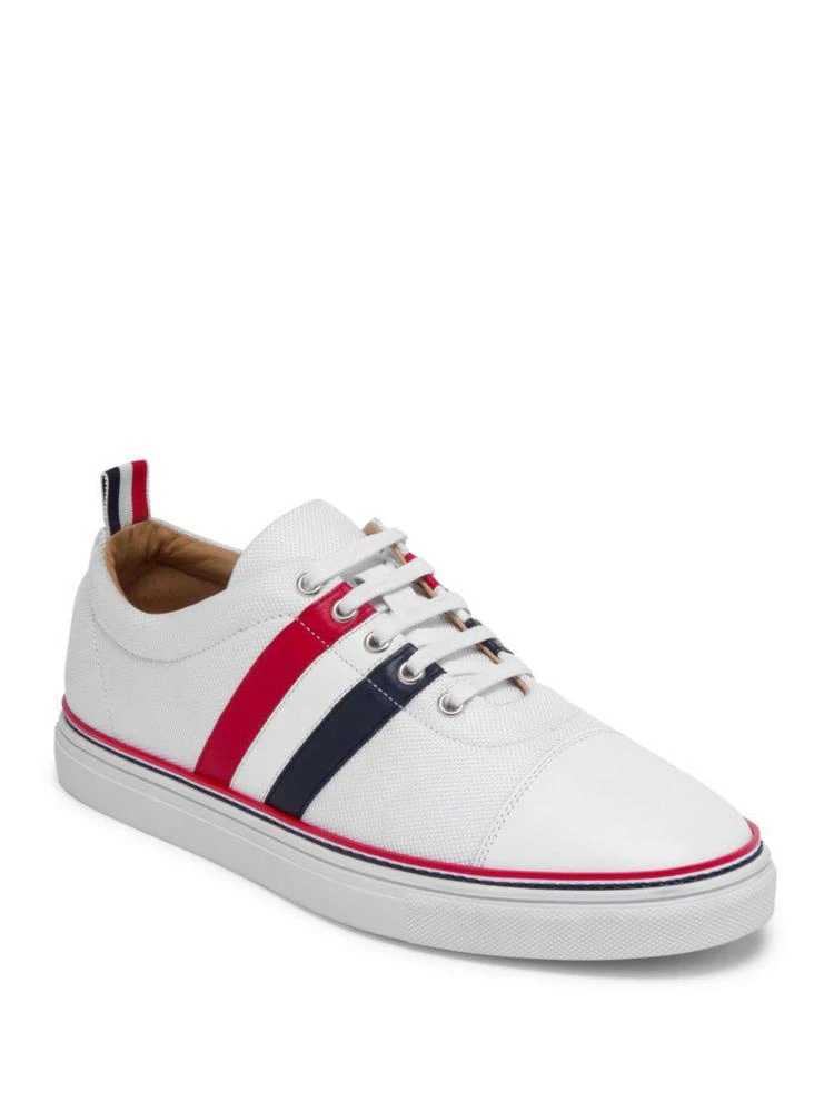 商品Thom Browne|Side Stripe Low-Top Sneakers,价格¥4122,第1张图片