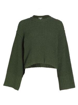 Boxy Cropped Rib Sweater商品第6张图片规格展示
