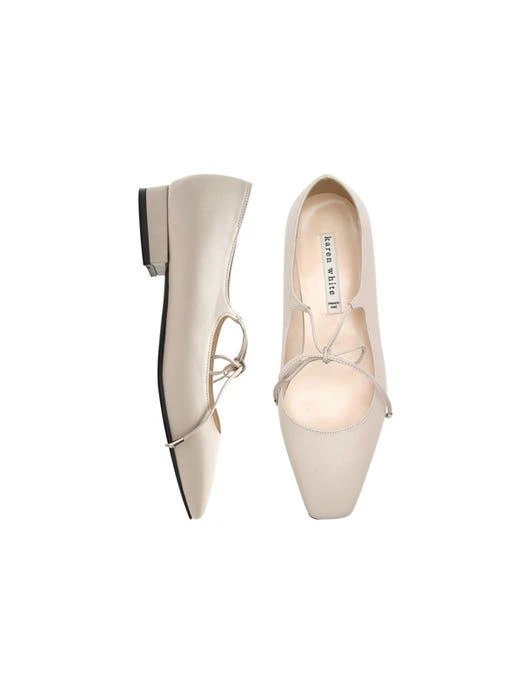 商品KAREN WHITE|Girlish Ribbon Flat Shoes,价格¥1210,第5张图片详细描述