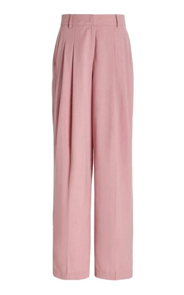 商品The Frankie Shop|The Frankie Shop - Gelso Pleated Suiting Wide-Leg Trousers - Pink - S - Moda Operandi,价格¥761,第1张图片