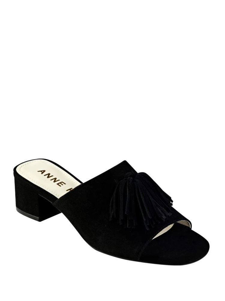 商品Anne Klein|Salome Suede Tassel Mules,价格¥304,第1张图片