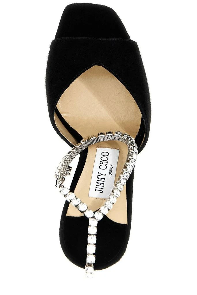 商品Jimmy Choo|Jimmy Choo Saeda 125 Embellished Open Toe Sandals,价格¥5190,第3张图片详细描述