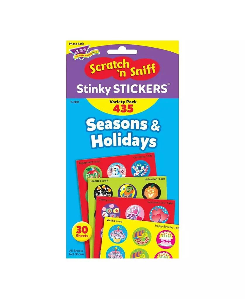 商品Trend Enterprises|Seasons and Holidays Stinky Stickers Variety Pack,价格¥94,第2张图片详细描述