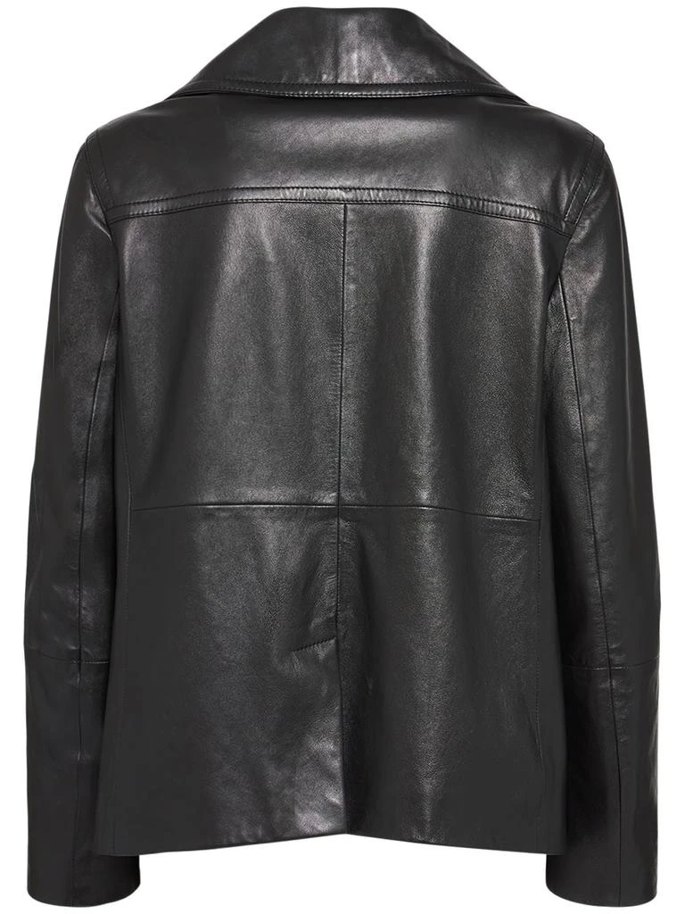 商品Weekend Max Mara|Cosa Double Breasted Leather Jacket,价格¥7267,第4张图片详细描述