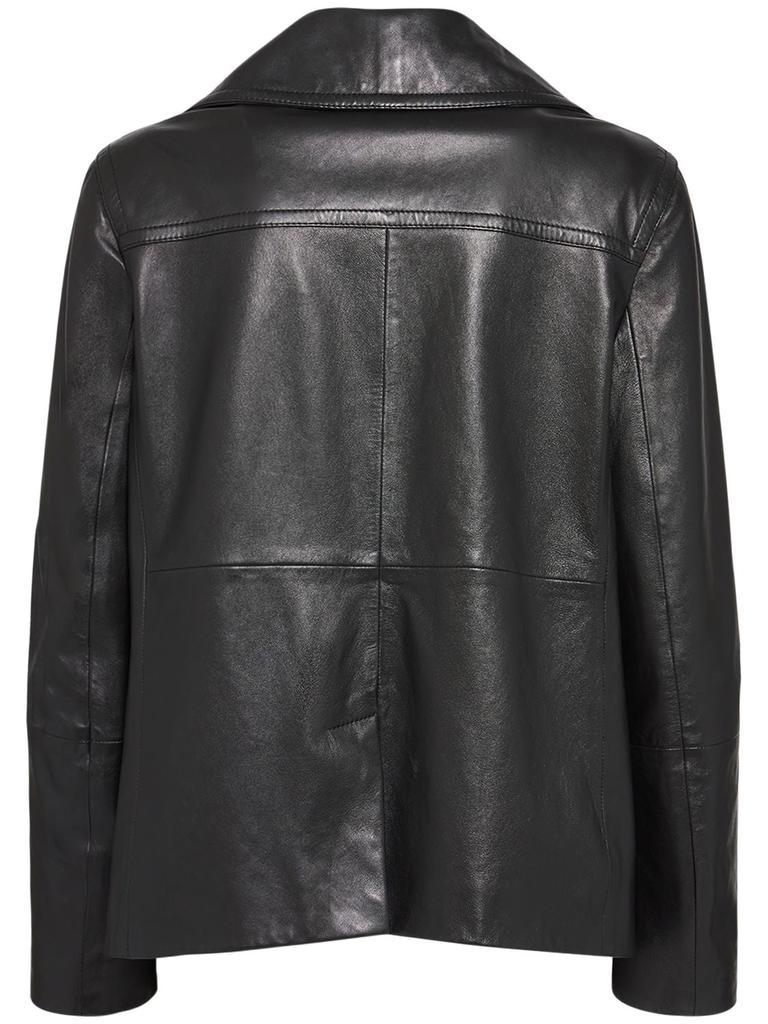 商品Weekend Max Mara|Cosa Double Breasted Leather Jacket,价格¥6816,第6张图片详细描述