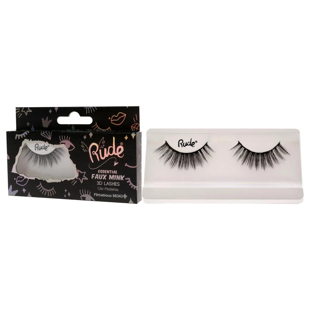 商品Rude Cosmetics|Essential Faux Mink 3D Lashes - Flirtatious by Rude Cosmetics for Women - 1 Pc Pair,价格¥101,第1张图片