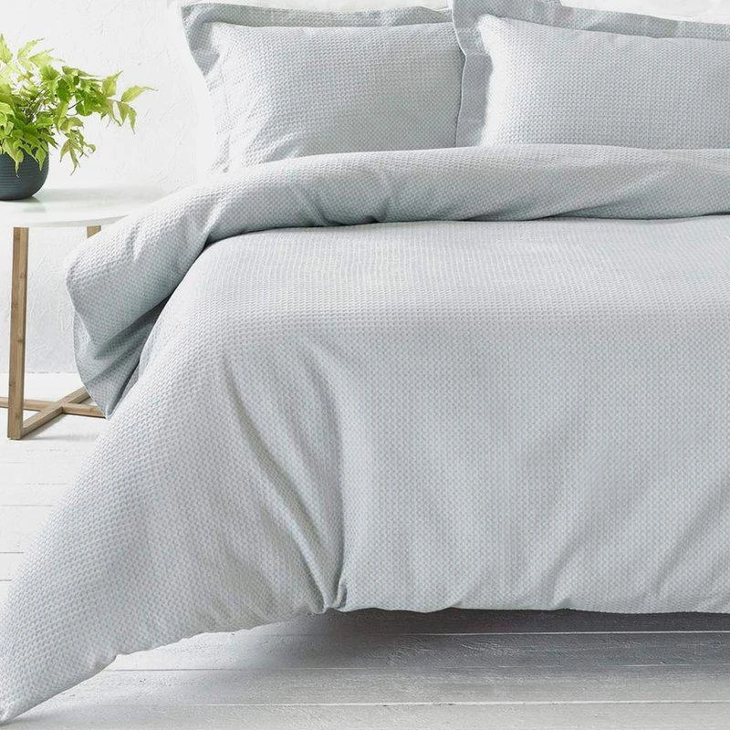 商品Linen Yard|Linen Yard Waffle Duvet Set (Silver) (Queen) (UK King) QUEEN,价格¥772,第1张图片