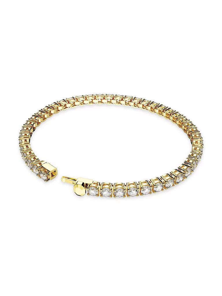 商品Swarovski|Matrix Gold-Plated & Crystal Tennis Bracelet,价格¥1718,第3张图片详细描述