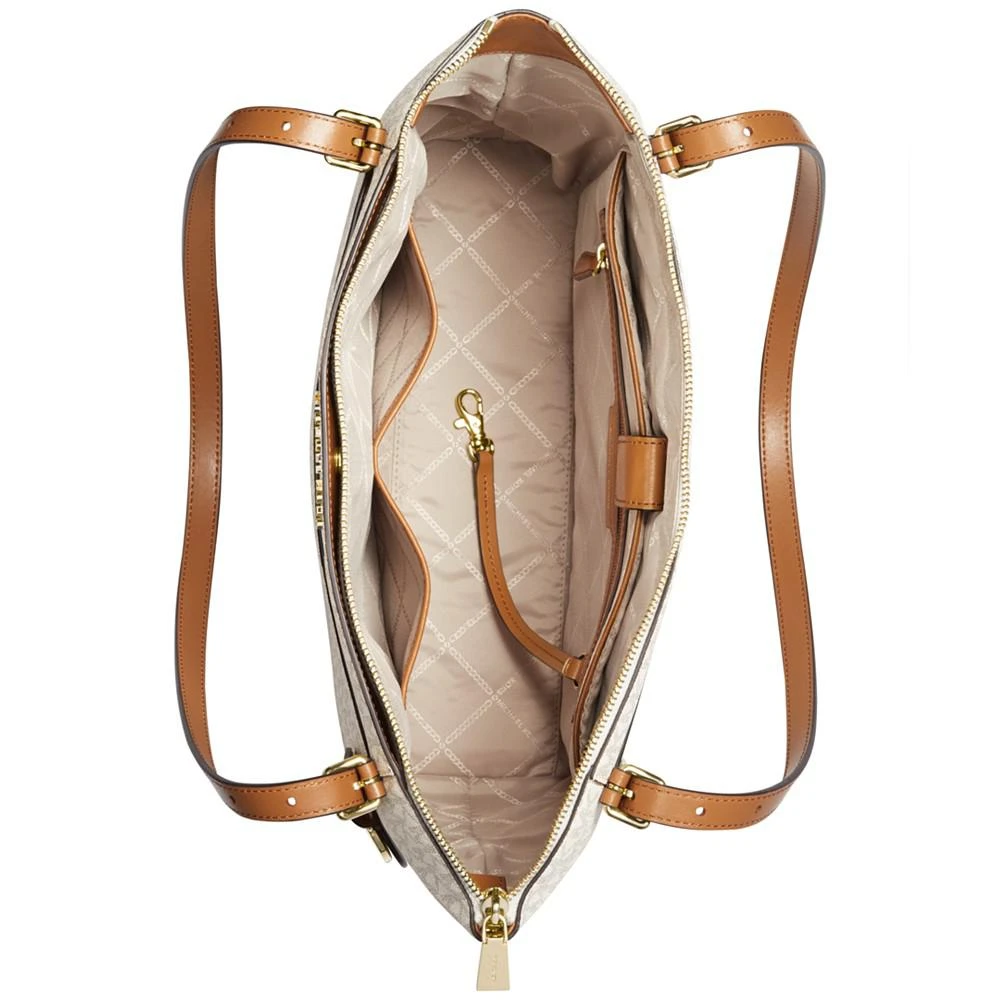 商品Michael Kors|Signature Voyager Large Top Zip Tote,价格¥1481,第2张图片详细描述