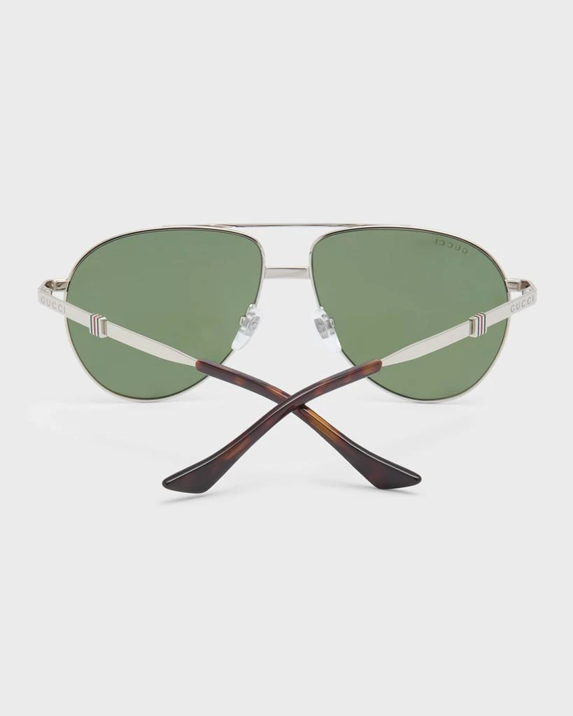 商品Gucci|Men's GG1440Sm Metal Aviator Sunglasses,价格¥2300,第4张图片详细描述