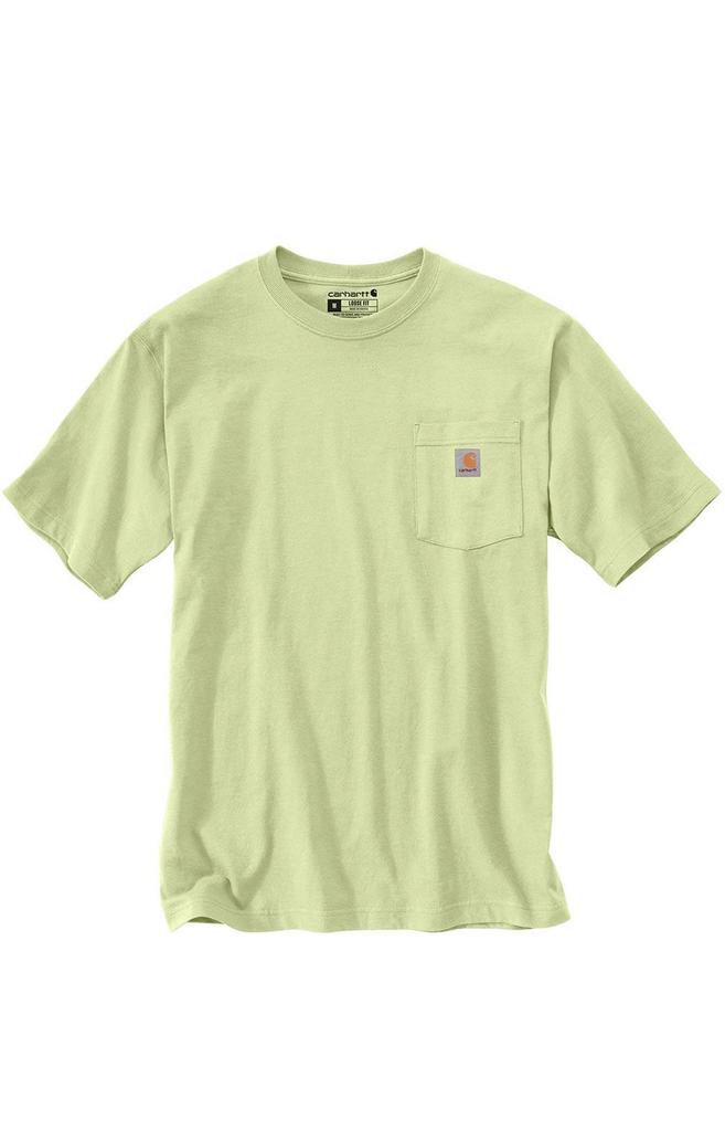(K87) Workwear Pocket T-Shirt - Pastel Lime商品第1张图片规格展示