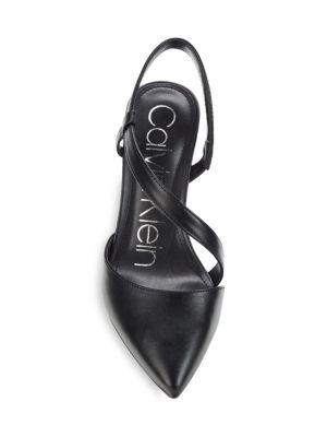 Greer Faux Leather Slingback Pumps商品第6张图片规格展示