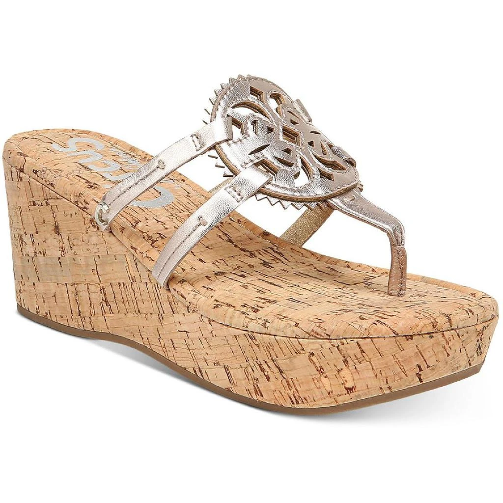 商品Sam Edelman|Circus by Sam Edelman Womens Rocky Lined Cork Slip On Wedge Sandals,价格¥283,第1张图片